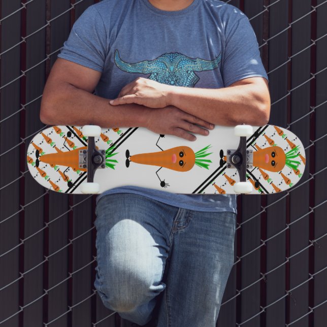 Sad Carrot von Kenneth Yoncich Skateboard (Außenbereich 3)