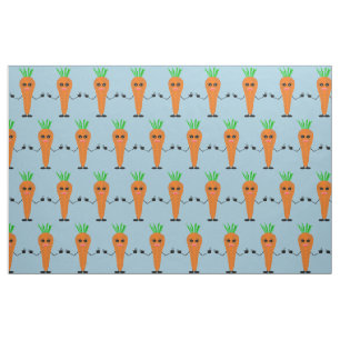 Sad Carrot von Kenneth Yoncich Stoff