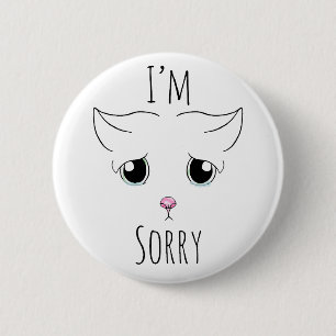 Sad Cat Face: Ich bedauere Button
