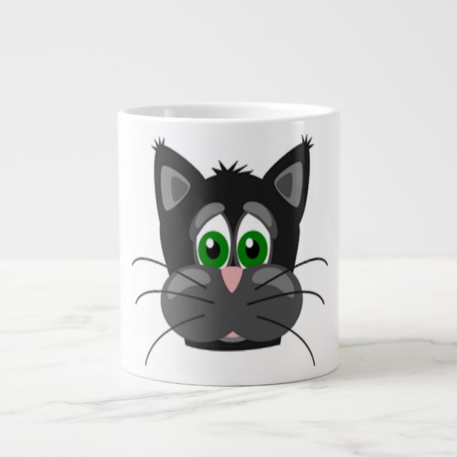 SAD CAT Jumbo-Tasse (Vorderseite)