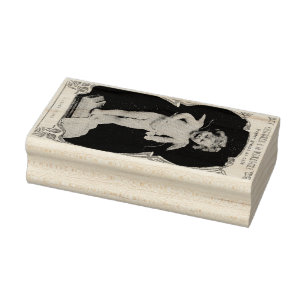 Sad Cherub Angel Print Gummistempel