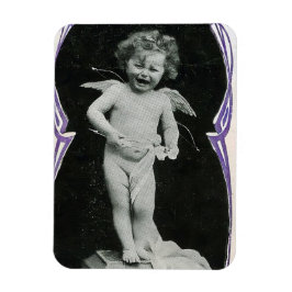 Sad Cherub Angel Print Magnet