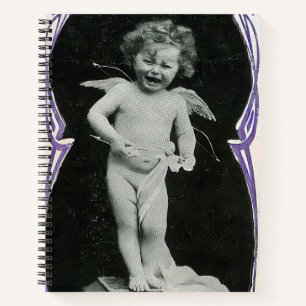 Sad Cherub Angel Print Notizbuch