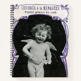 Sad Cherub Angel Print Notizbuch