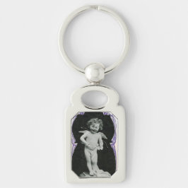 Sad Cherub Angel Print Schlüsselanhänger