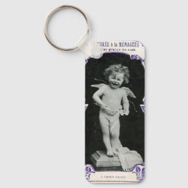 Sad Cherub Angel Print Schlüsselanhänger