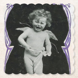 Sad Cherub Angel Print Untersetzer