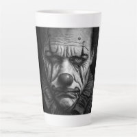 Sad Clown Latte Tasse