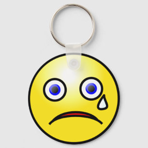 Sad Cry Face Schlüsselanhänger