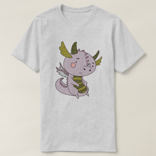 Sad Dragon T-Shirt (Design vorne)