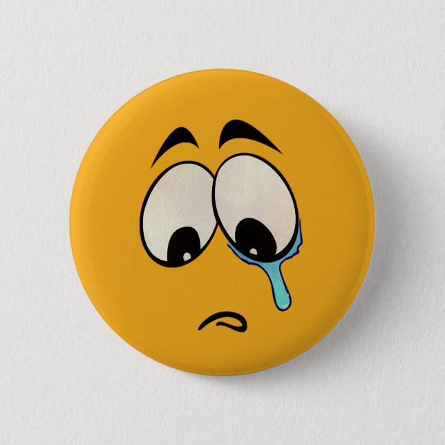 Sad Emoji Button (Vorderseite)