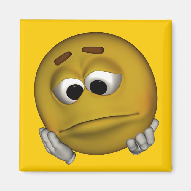 Sad Emoticon Magnet (Vorne)