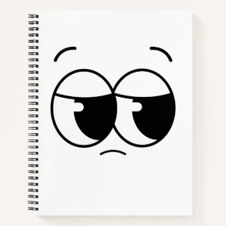 Sad face Notebook Notizbuch
