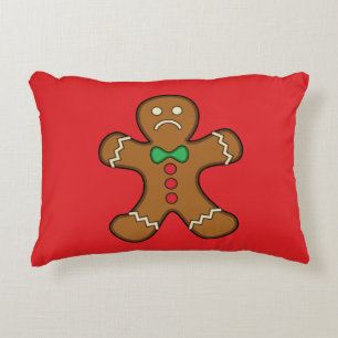Sad Gingerbread Man Dekokissen