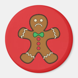 Sad Gingerbread Man Magnet