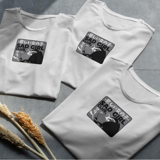 Sad Girl Club Anime T-Shirt (Von Creator hochgeladen)