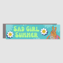Sad Girl été drôle Humour mème Retro Magnet voitur