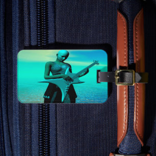 Sad Guitar Luggage Tag Gepäckanhänger