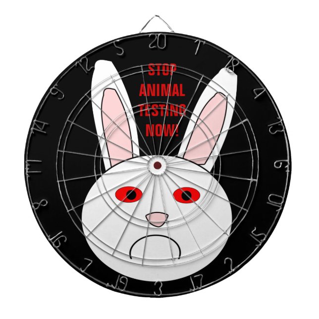Sad Labrador Rabbit Dartboard Dartscheibe (vorne)