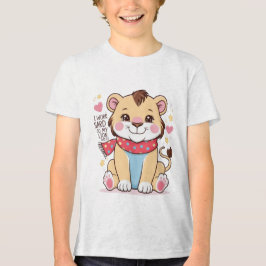 Sad Lion Cub - Soft Pastell Cry Lion T - Shirt