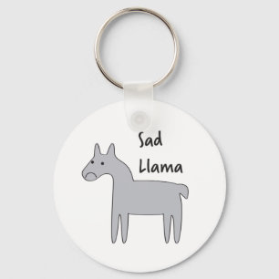 Sad Llama Schlüsselanhänger