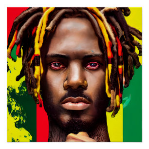 Sad Man Black King Melanin Bruh Brother Poster