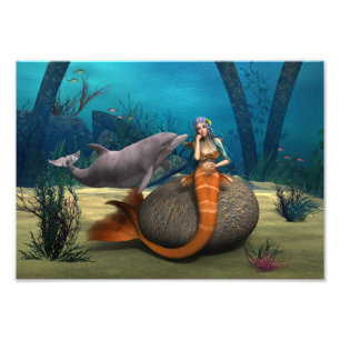 Sad Mermaid Fotodruck