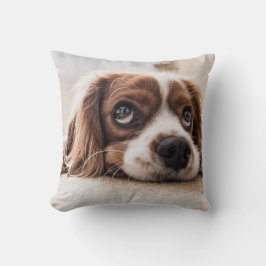 Sad-Mit Augen Cocker Spanierhund Kissen