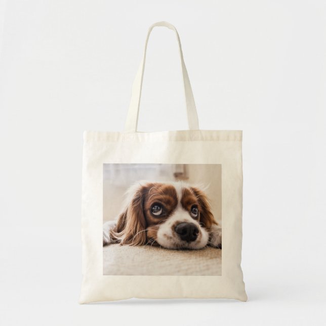 Sad-Mit Augen Cocker Spanierhund Tragetasche (Vorne)