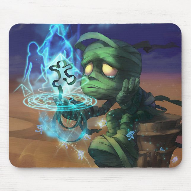 Sad Mummy Gaming Mousepad | Benutzerdefinierbares  (Vorne)