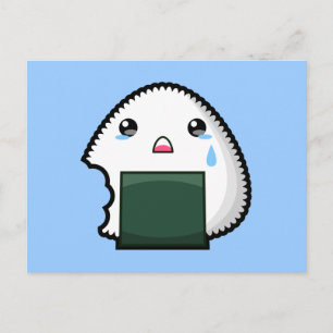 Sad Onigiri Postkarte