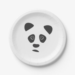 Sad Panda Pappteller