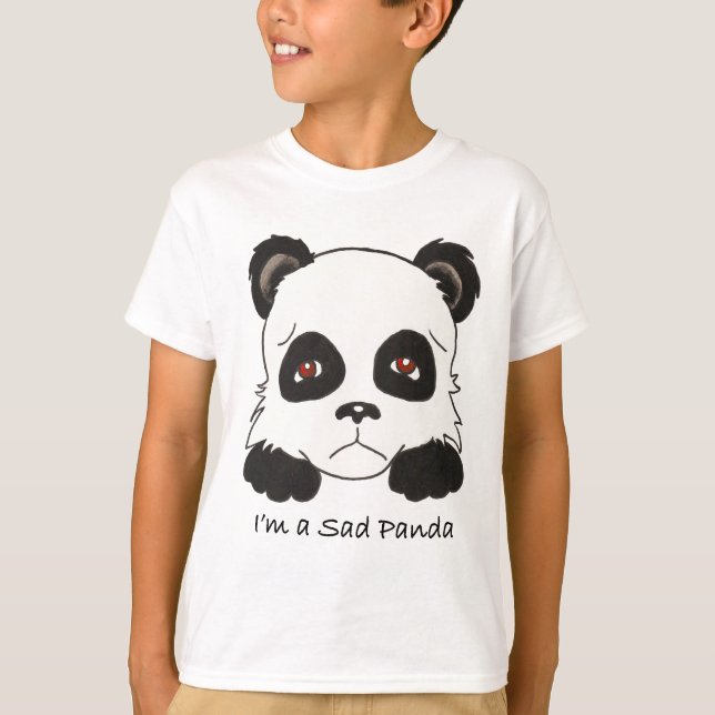 Sad Panda T-Shirt (Vorderseite)