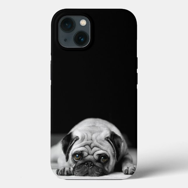 Sad Pug Case-Mate iPhone Hülle (Rückseite)