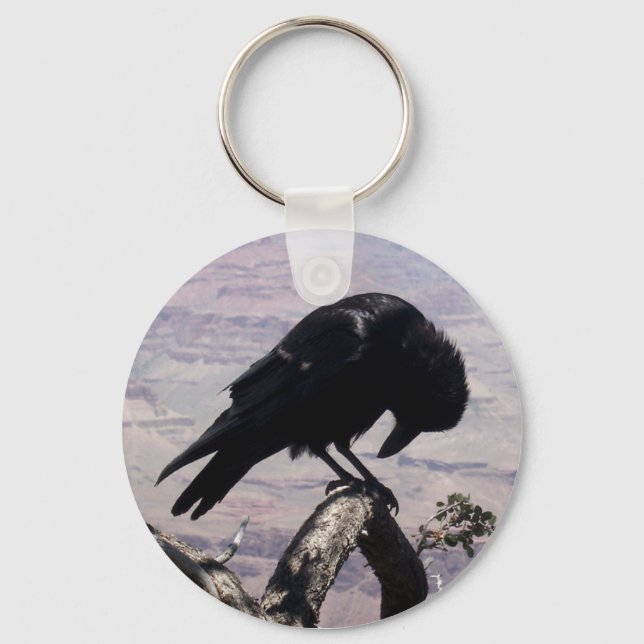 Sad Raven Schlüsselanhänger (Vorderseite)