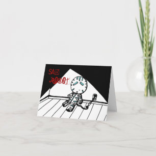 Sad Robot Greeting Card Karte