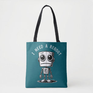 Sad Robot - Ich brauche einen Neustart Tasche