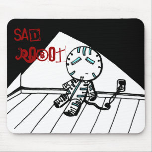 Sad Robot Mousepad