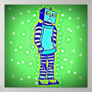 Sad Robot Poster