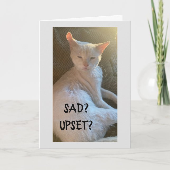 SAD UND UPSET - VERMISST "YOU" KARTE (Vorderseite)