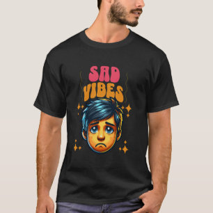 Sad Vibes face - Express Ihre Gefühle mit einem Bi T-Shirt