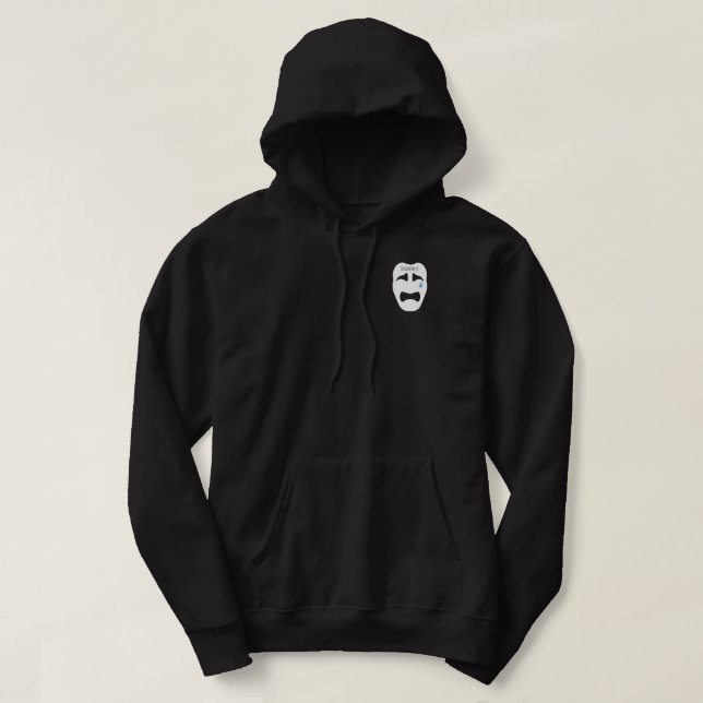 sadboys Gesichtsschwarzes Hoodie (Design vorne)