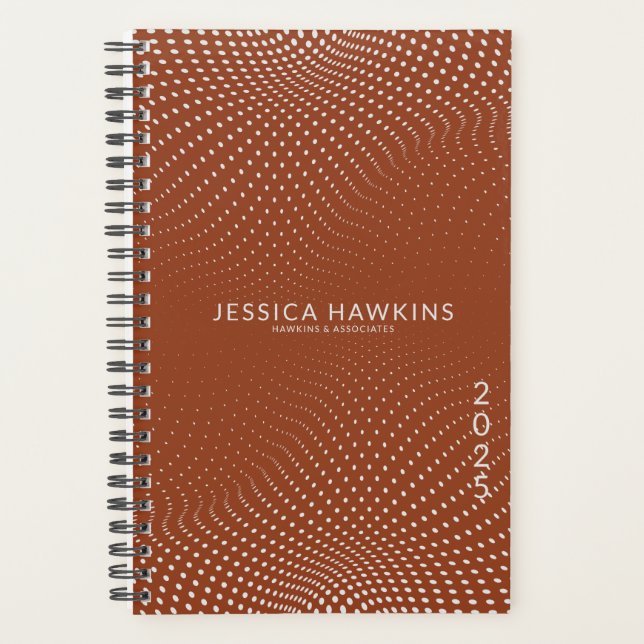 Saddle Brown Pop Dots Année Hebdomadaire (Devant)