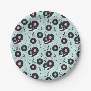 Saddle Shoes der 1950er-Jahre Pappteller