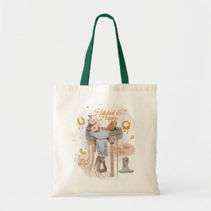 Saddle & Sparkle - Western Wedding Artwork Design Tragetasche