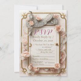 Saddle & Sparkle - Western Wedding RSVP Card