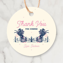 Saddle up First Rodeo Cowboy Birthday Geschenkanhänger