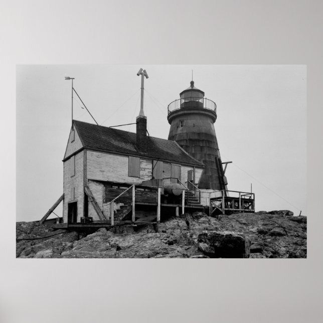 Saddleback Ledge Leuchtturm Poster (Vorne)