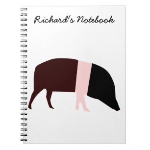 Saddleback Pig Anpassbares Notebook Notizblock