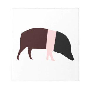 Saddleback Pig Notepad Notizblock
